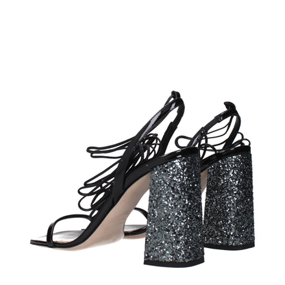 Miu Miu Black Leather Platforms