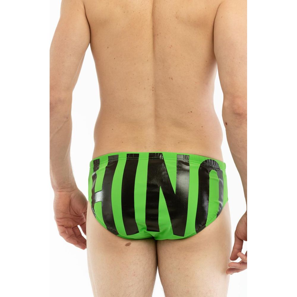Moschino Bicolor Polyamide Swim Briefs