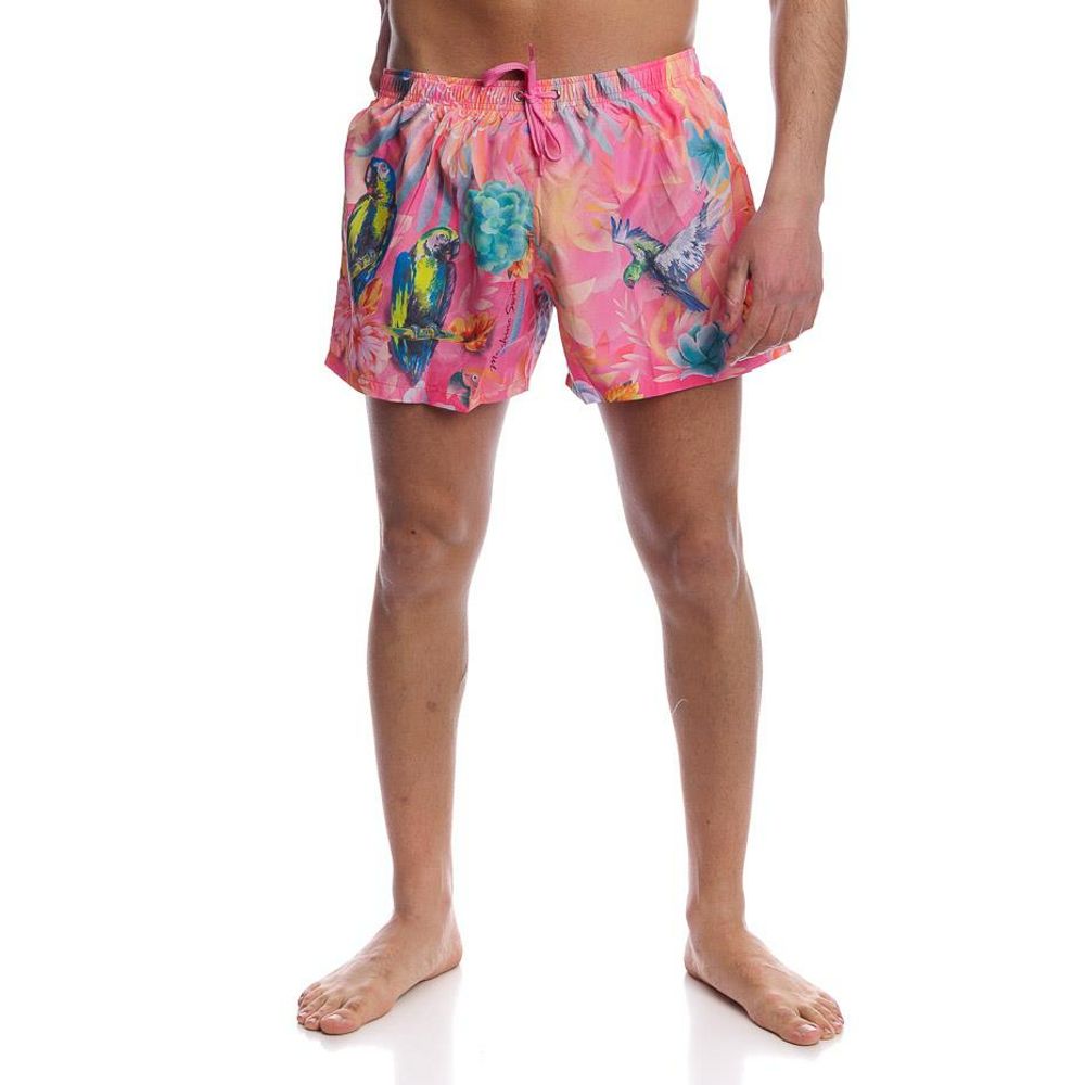 Moschino Multicolor Polyester Swim Shorts