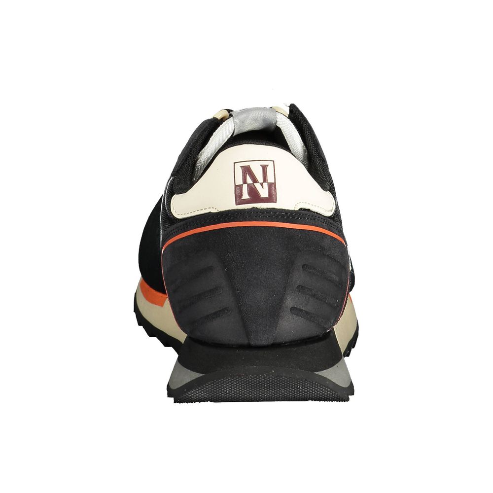 Napapijri Black Leather Men Sneakers