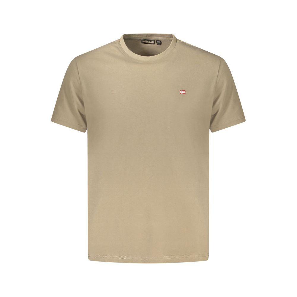 Napapijri Brown Cotton T-Shirt