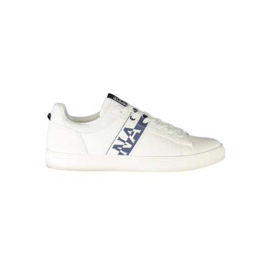 Napapijri White Leather Men Sneakers