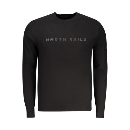 North Sails Black Viscosa Men Sweater