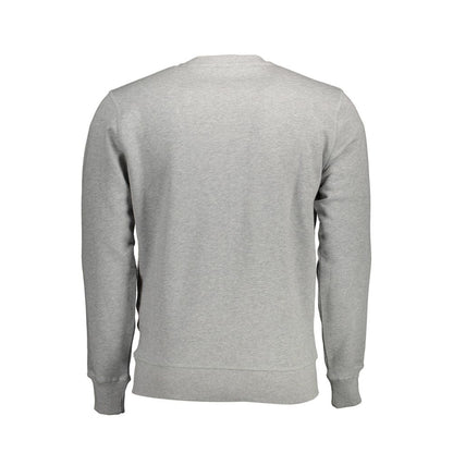 North Sails Gray Cotton Men Sweater