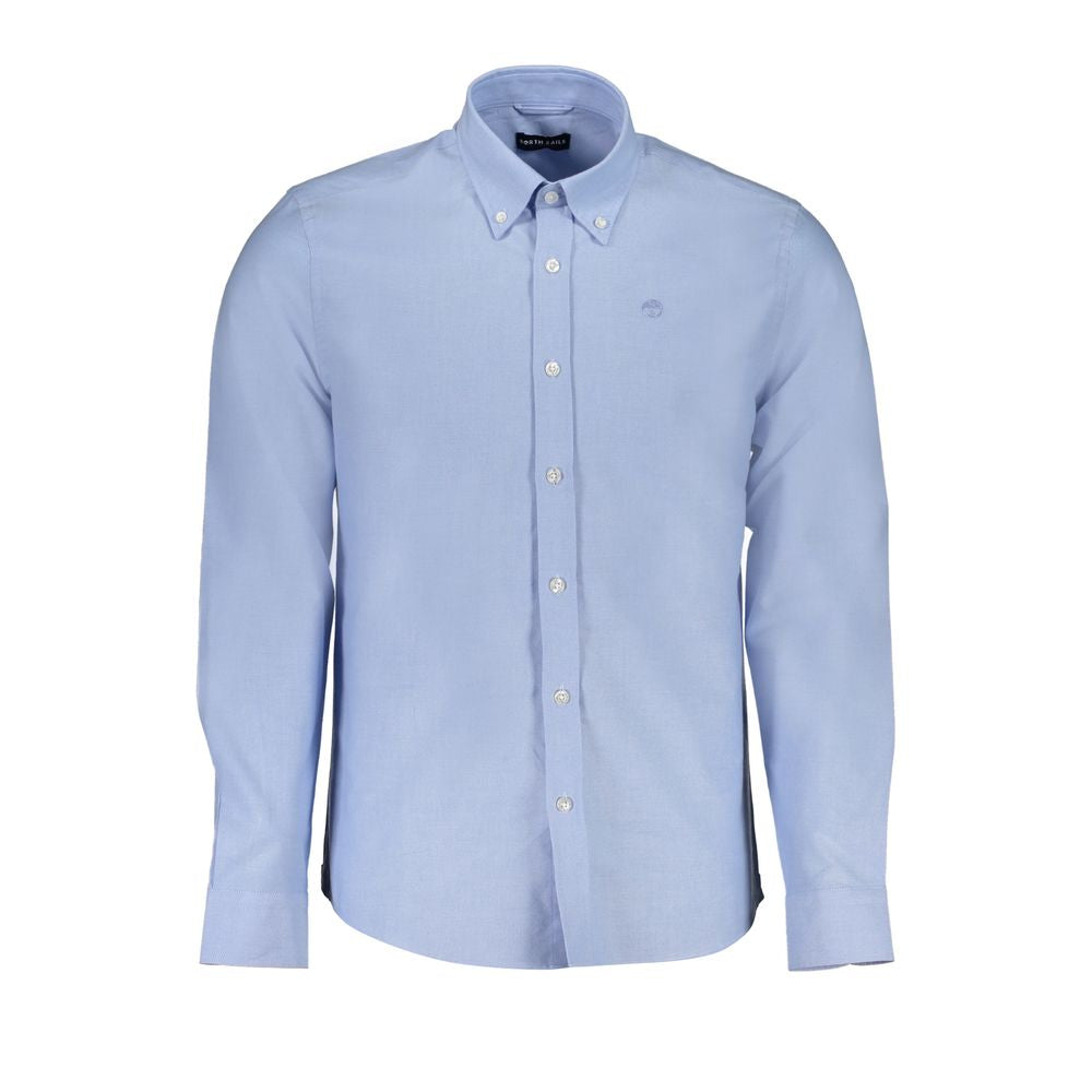 North Sails Light Blue Cotton Men Shirt