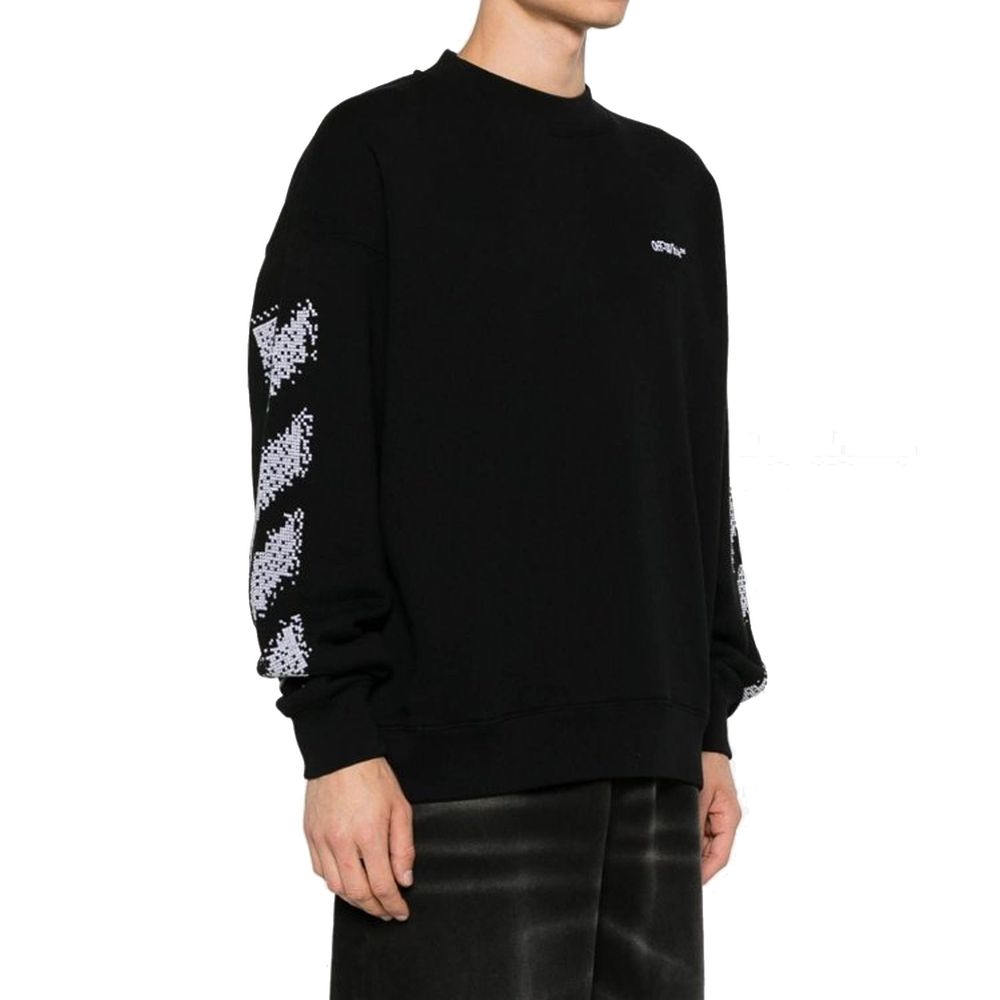 Off-White Black Cotton Sweatshirt