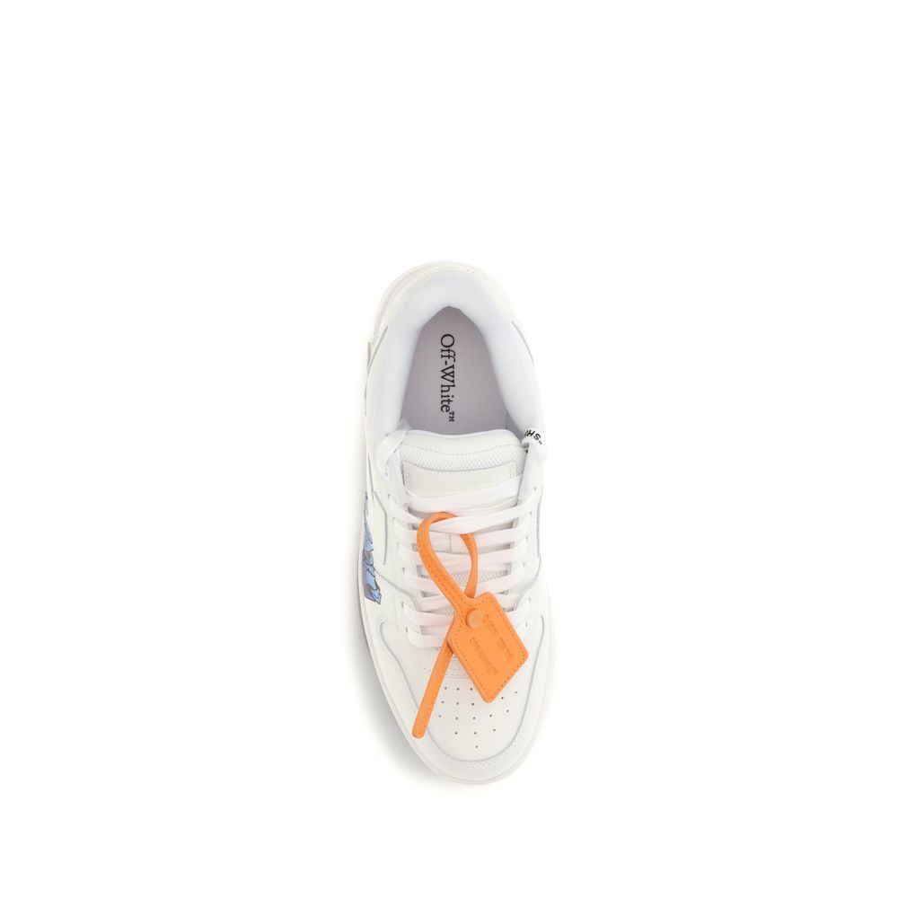 Off-White White Calf Leather Bos Taurus Athletic Sneakers