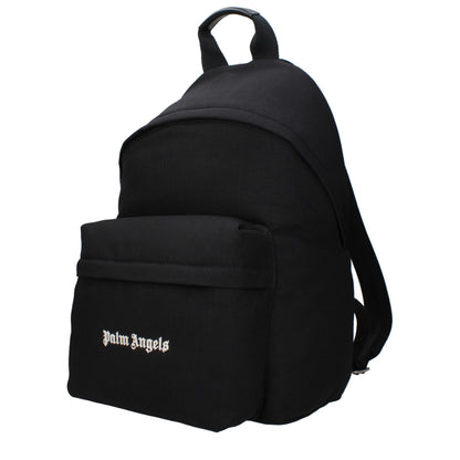 Palm Angels Black Fabric Backpacks