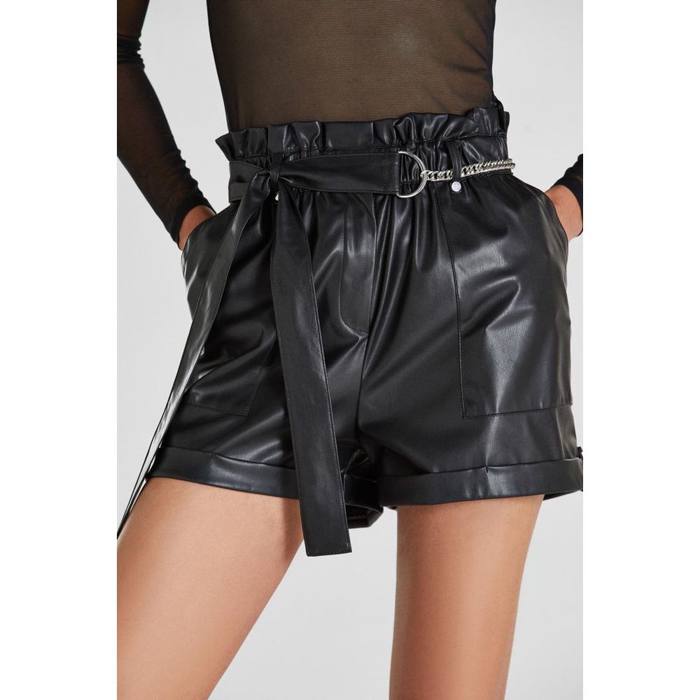 Patrizia Pepe Black Polyethylene Shorts