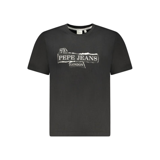 Pepe Jeans Black Cotton Men's T-Shirt
