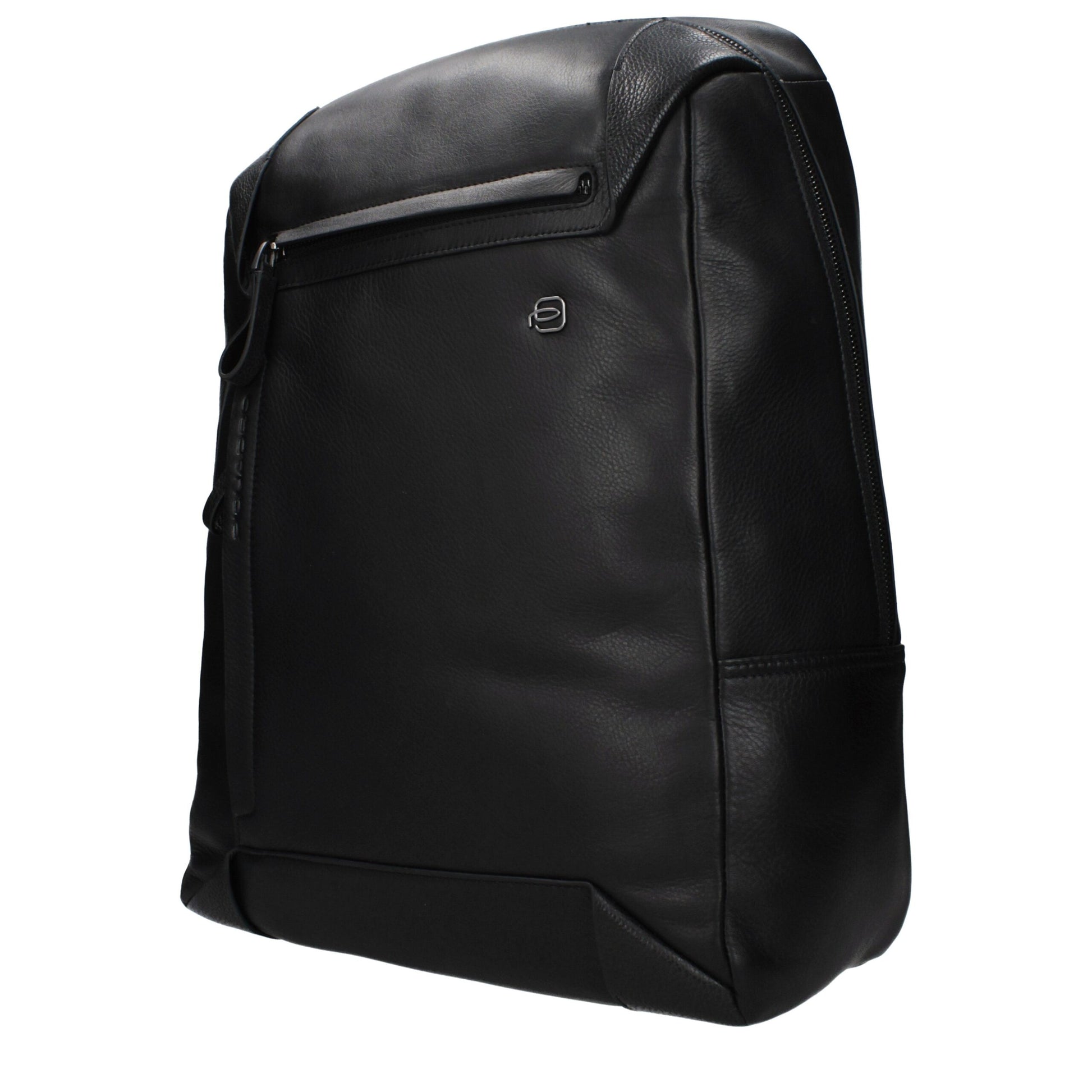 Piquadro Black Leather Backpack