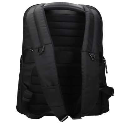Piquadro Black Nylon Backpacks