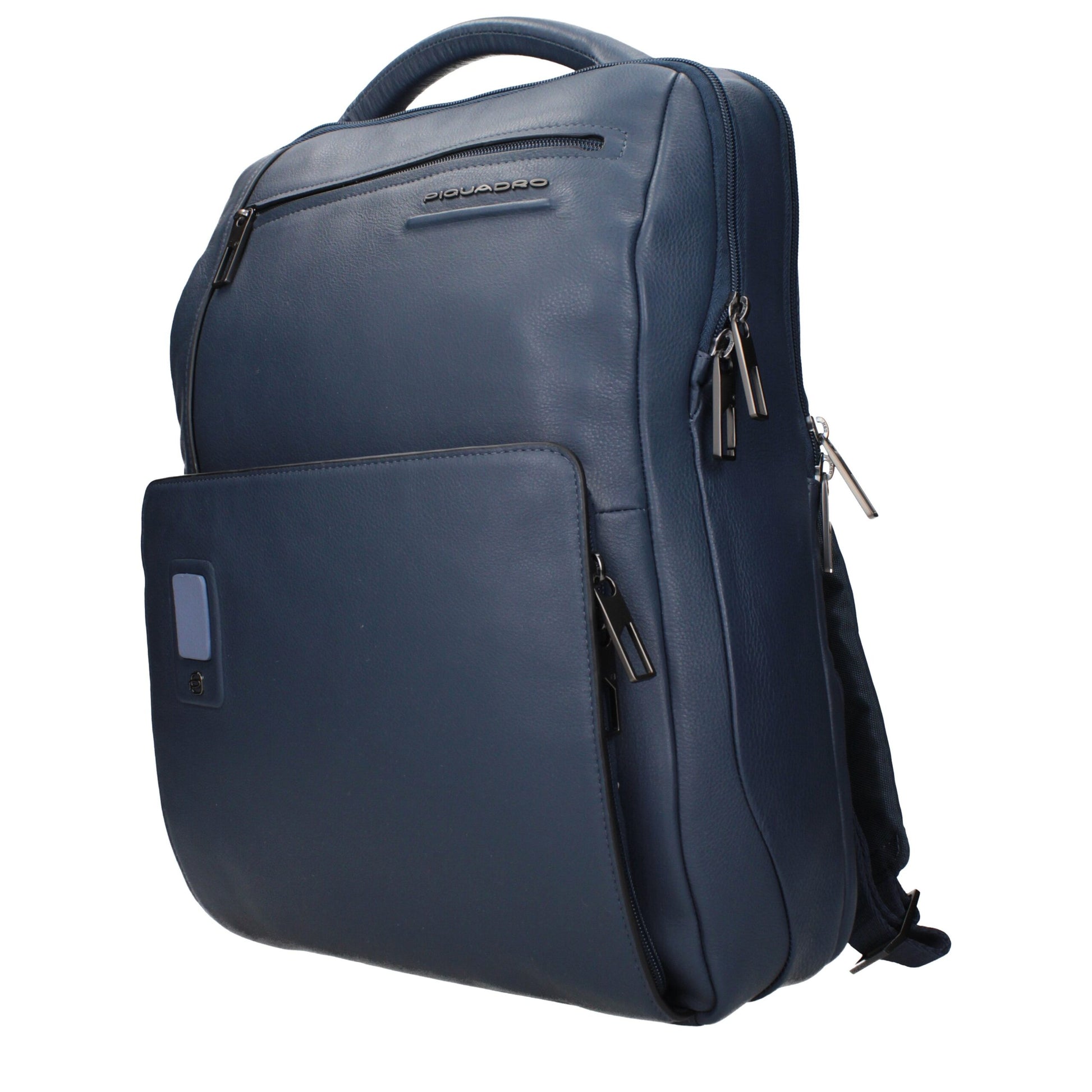 Piquadro Blue Leather Backpacks