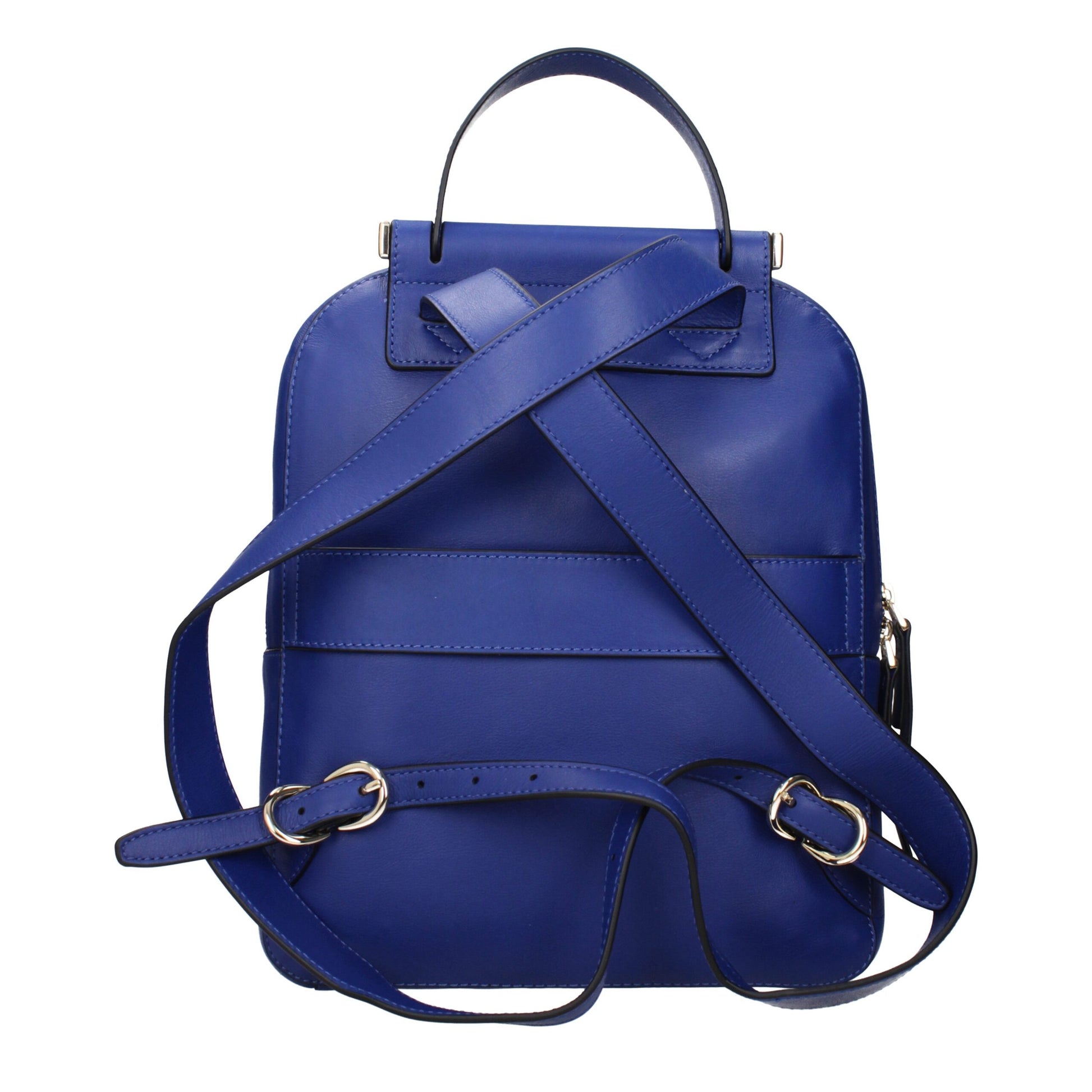 Piquadro Blue Leather Backpacks