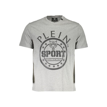 Plein Sport Brown Cotton Men T-Shirt