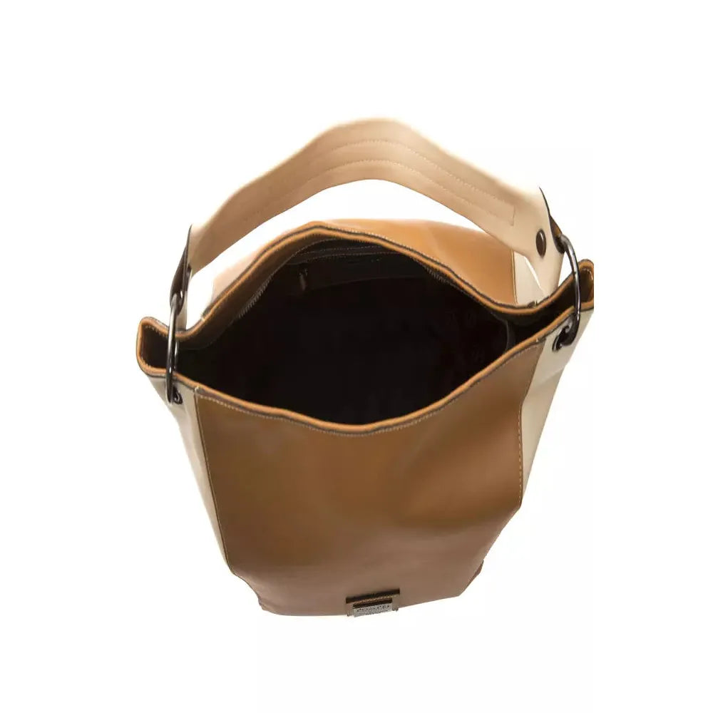 Pompei Donatella Brown Leather Women Shoulder Bag