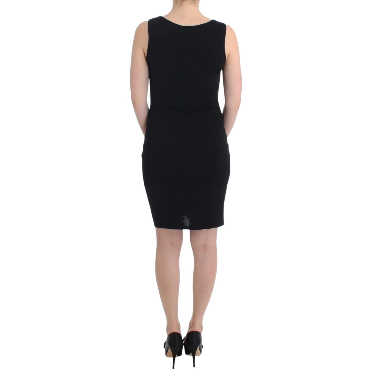 Roccobarocco Black pencil sheath dress
