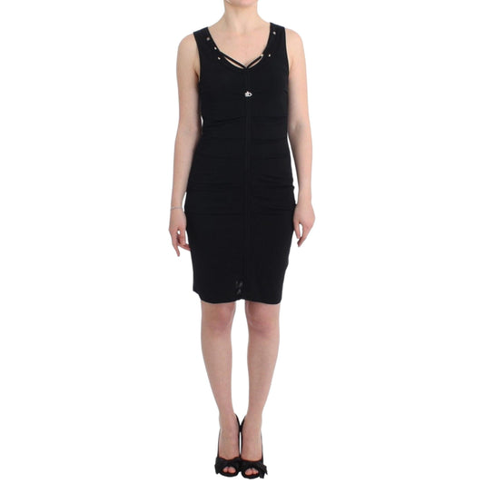 Roccobarocco Black pencil sheath dress