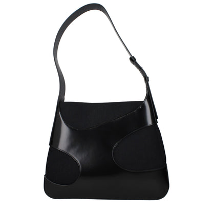 Salvatore Ferragamo Black Fabric Shoulder Bag