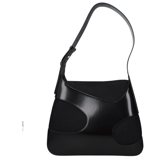 Salvatore Ferragamo Black Fabric Shoulder Bag