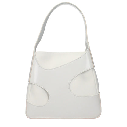 Salvatore Ferragamo White Fabric Handbag