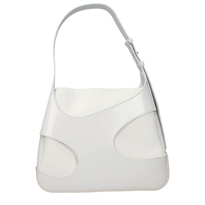 Salvatore Ferragamo White Leather Shoulder Bag
