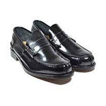 Saxone Of Scotland Sort Abrasivato Loafers (Lagersalg)-Modeoutlet