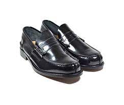 Saxone Of Scotland Sort Abrasivato Loafers (Lagersalg)-Modeoutlet