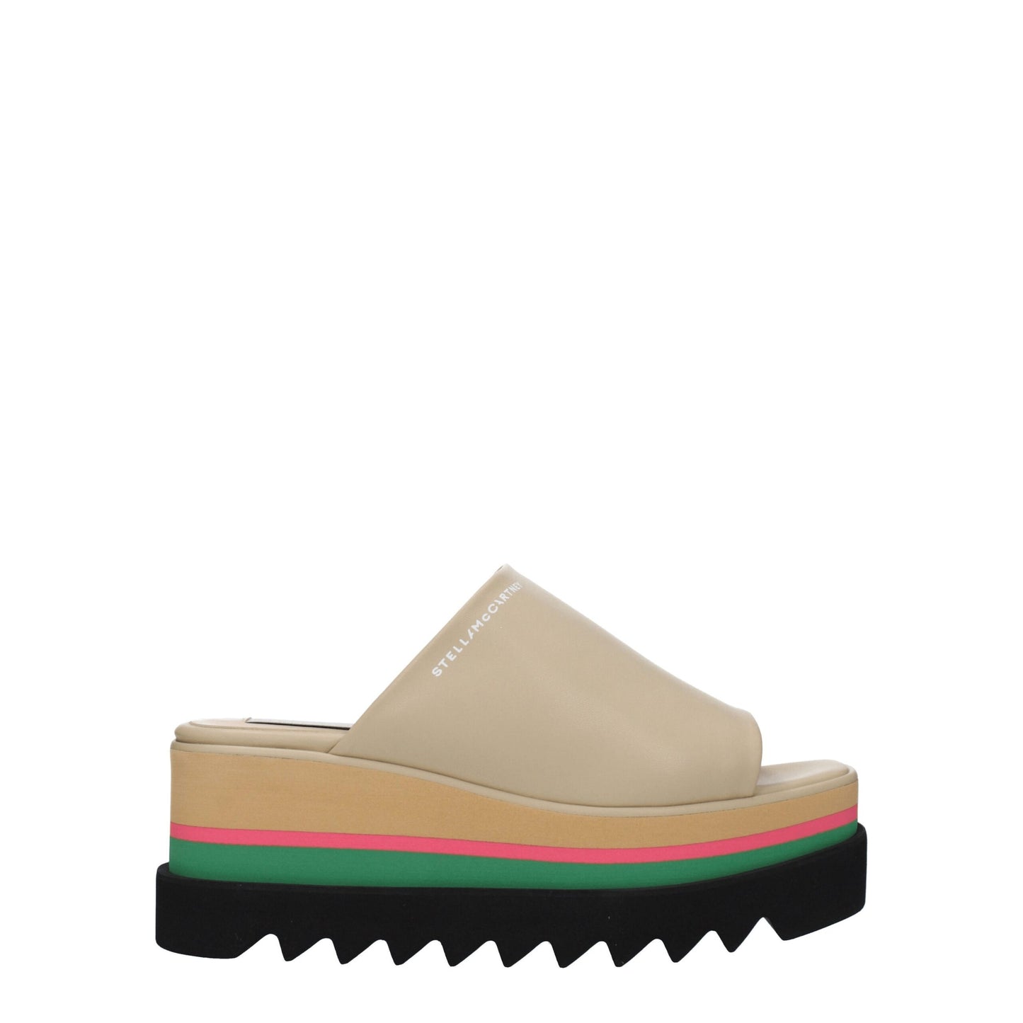 Stella McCartney Beige Leather Slippers Sandals