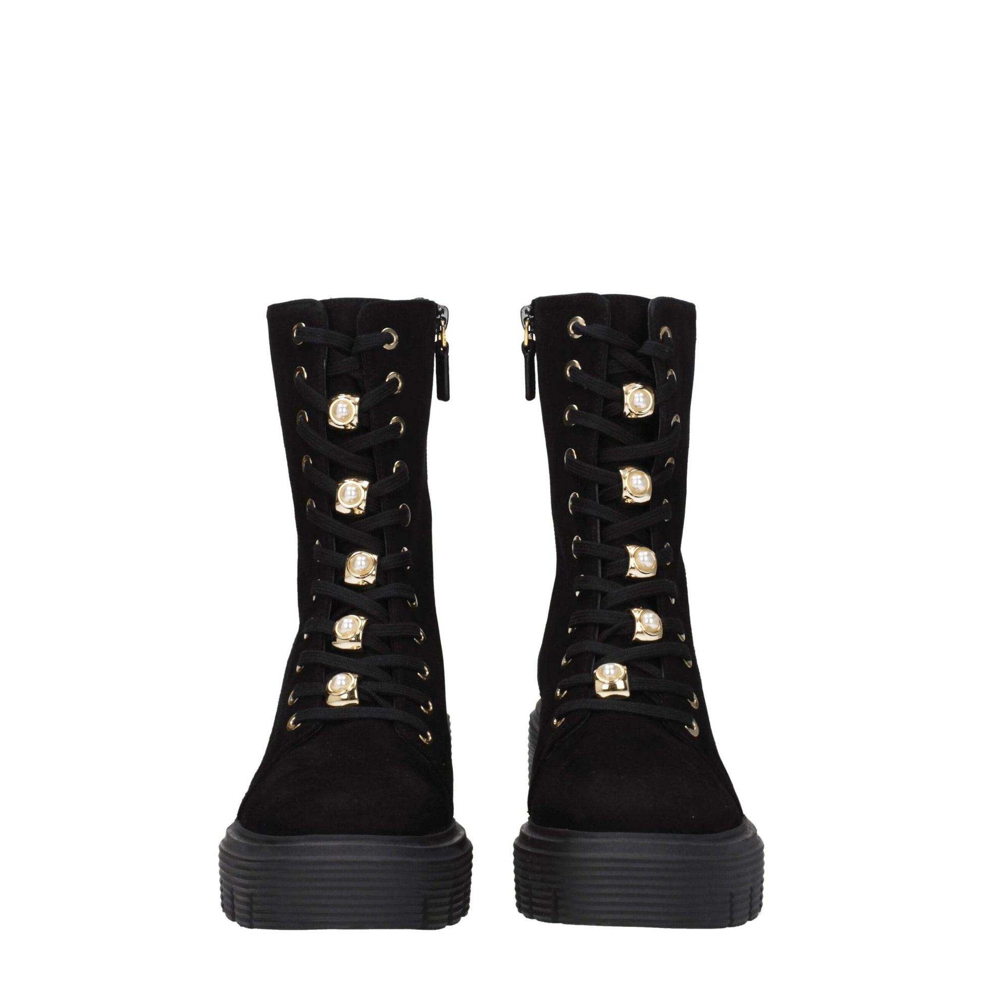 Stuart Weitzman Black Leather Ankle Boots