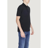 Suns Black Cotton Polo Shirt-Modeoutlet