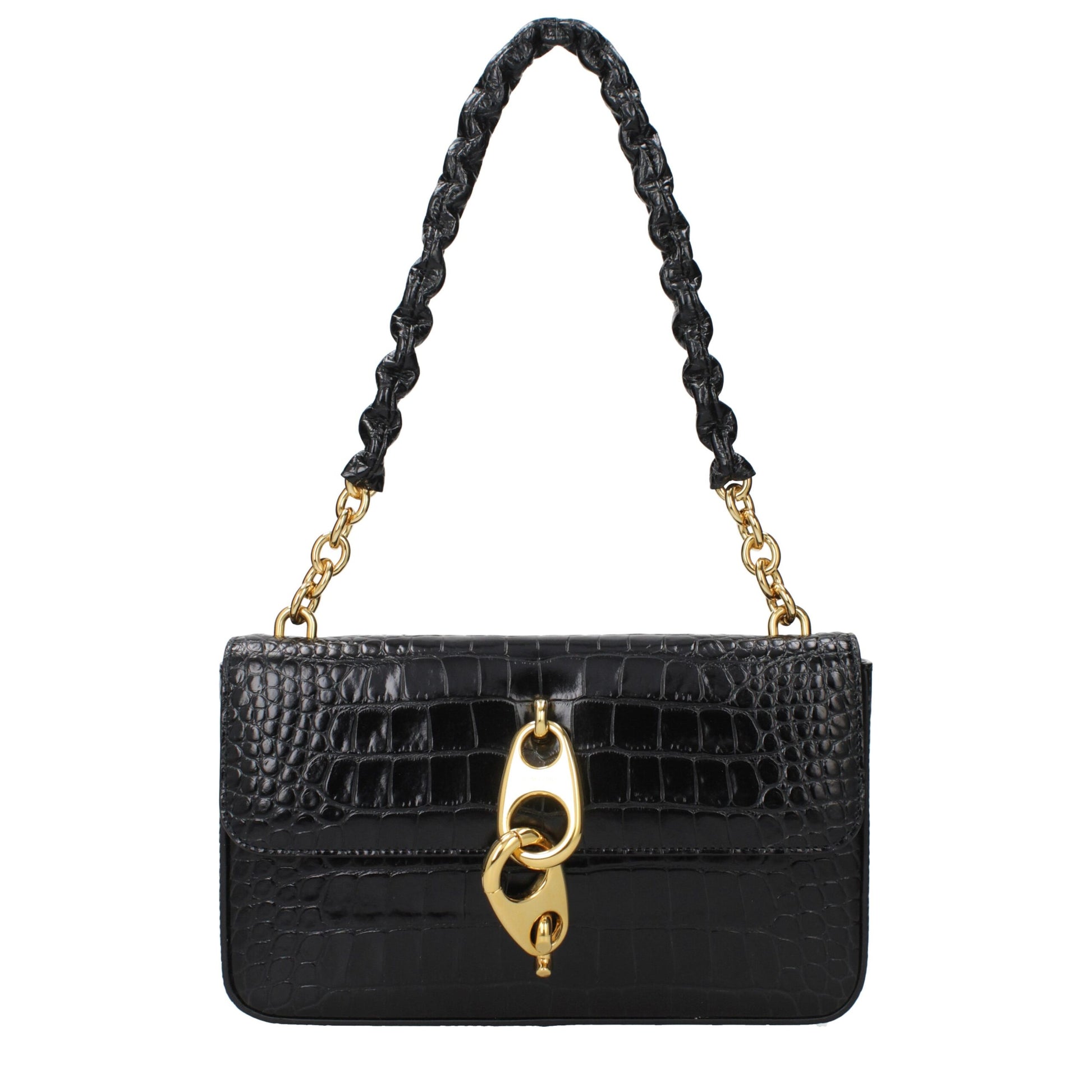 Tom Ford Black Leather Shoulder Bag