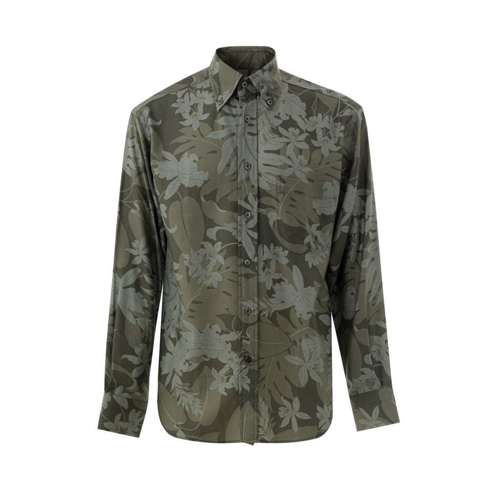 Tom Ford Green Lyocell Shirt