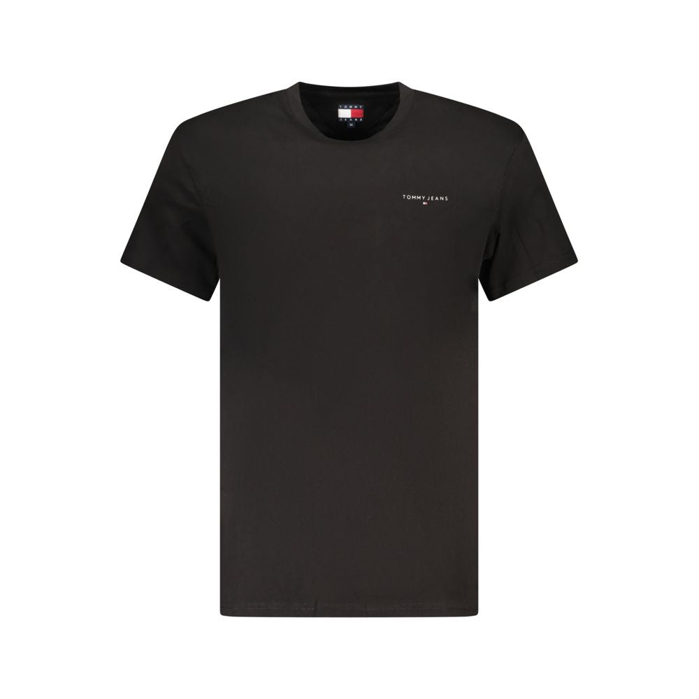 Tommy Hilfiger Black Cotton Men T-Shirt