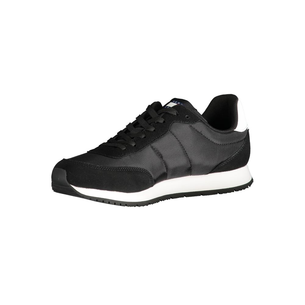 Tommy Hilfiger Black Polyester Sneakers