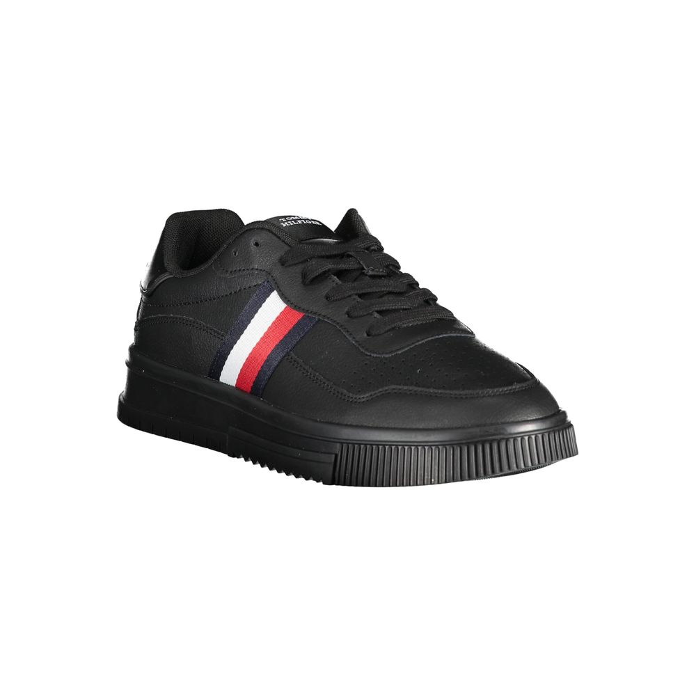 Tommy Hilfiger Black Polyester Sneakers