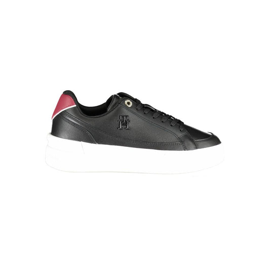 Tommy Hilfiger Black Polyester Sneakers