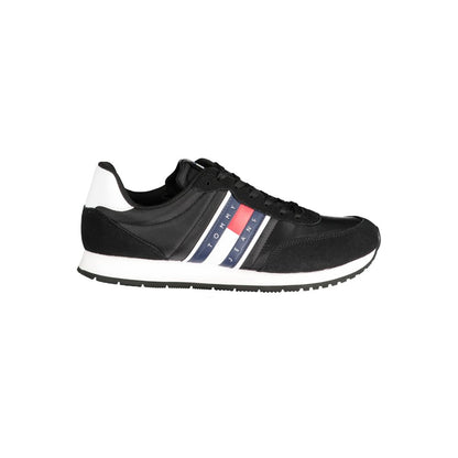 Tommy Hilfiger Black Polyester Sneakers