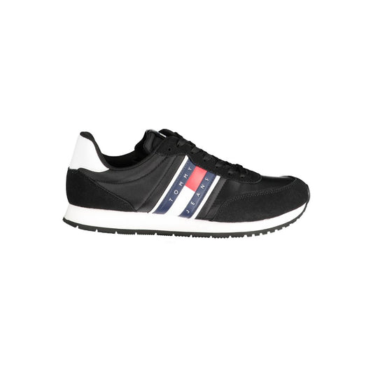 Tommy Hilfiger Black Polyester Sneakers