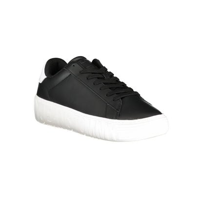 Tommy Hilfiger Black Polyethylene Men Sneakers