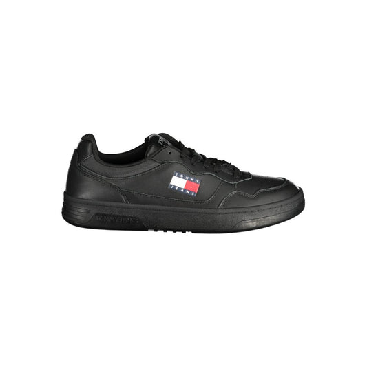 Tommy Hilfiger Black Polyethylene Men Sneakers