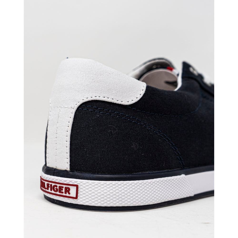 Tommy Hilfiger Blue Cotton Sneakers