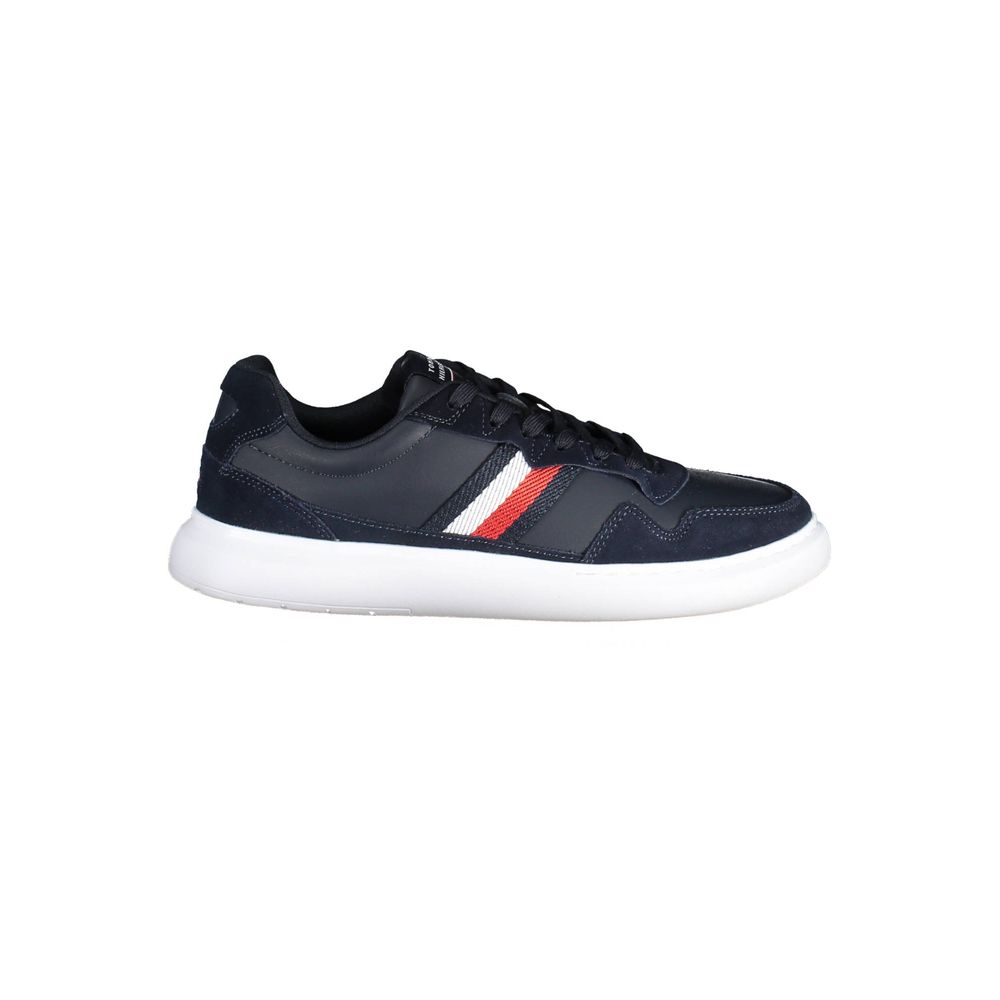 Tommy Hilfiger Blue Leather Men Sneakers