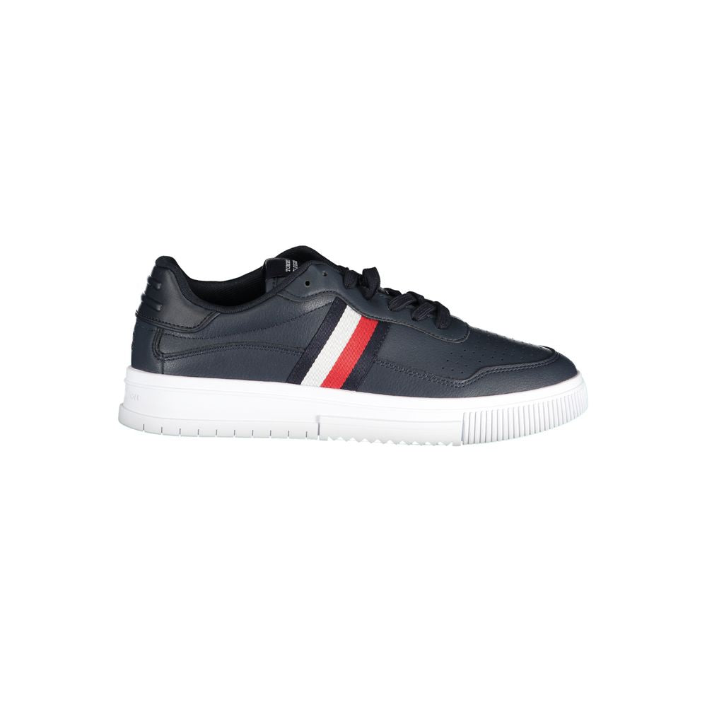 Tommy Hilfiger Blue Leather Men Sneakers