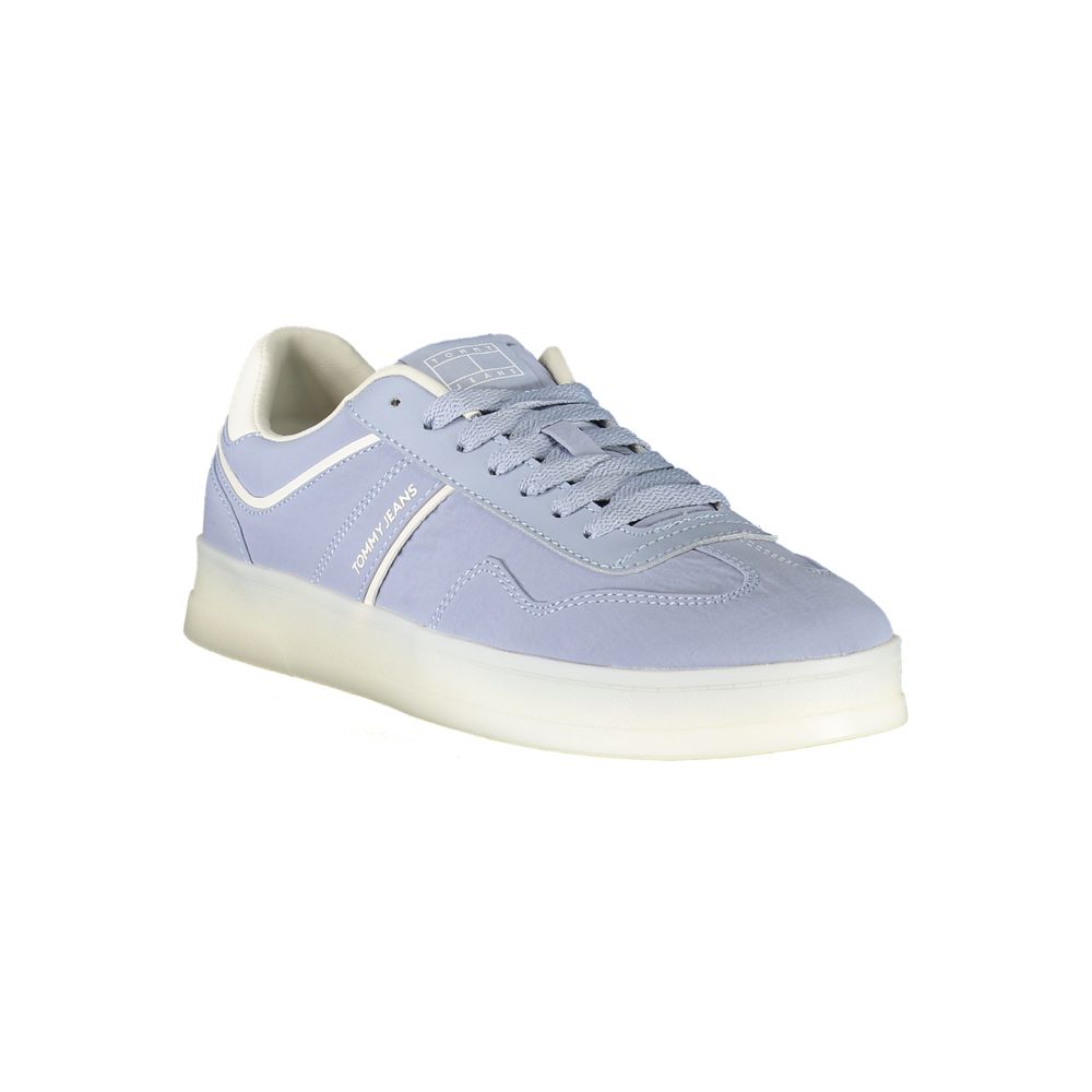 Tommy Hilfiger Blue Leather Women Sneakers