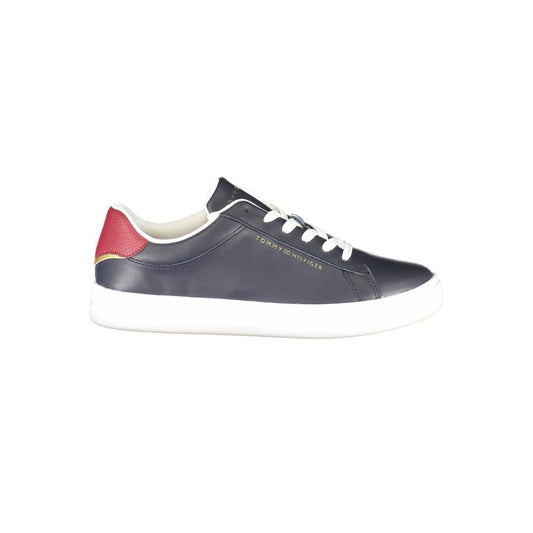 Tommy Hilfiger Blue Leather Women Sneakers