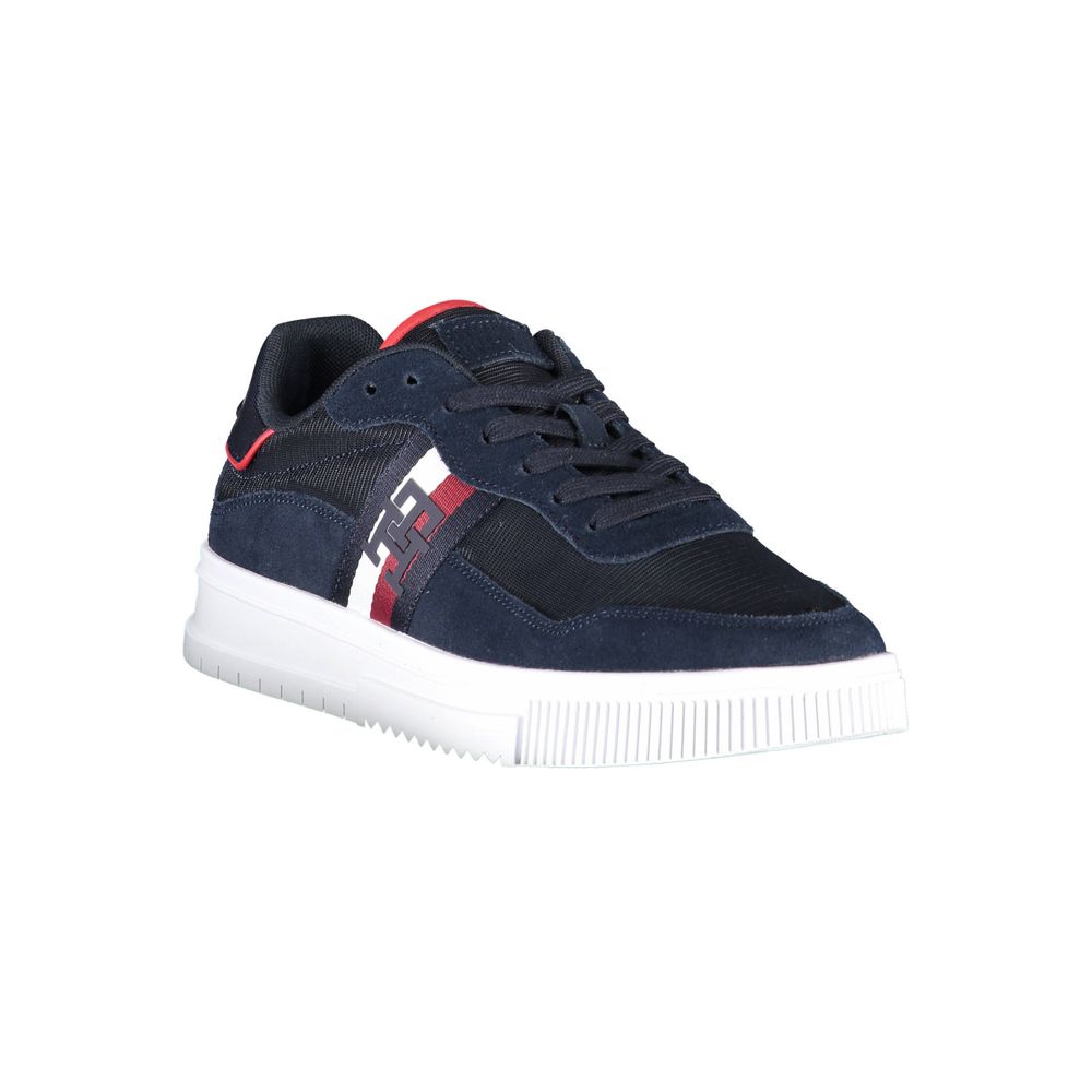 Tommy Hilfiger Blue Polyester Men Sneakers