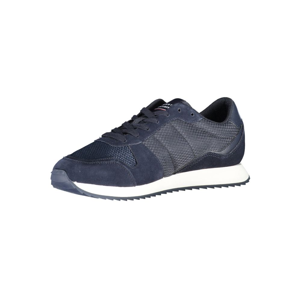 Tommy Hilfiger Blue Polyester Men Sneakers