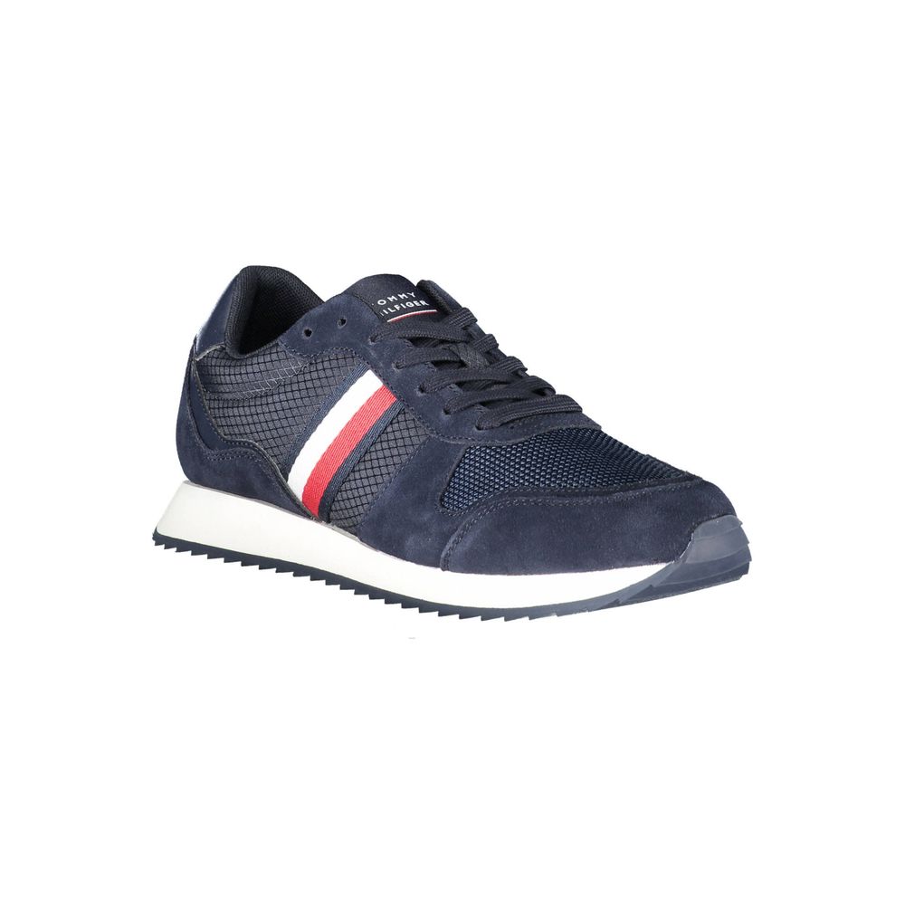 Tommy Hilfiger Blue Polyester Men Sneakers