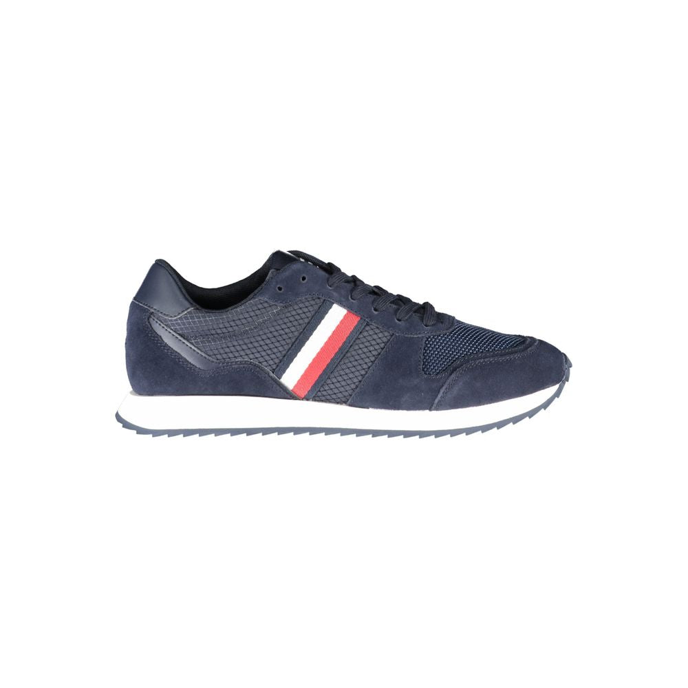 Tommy Hilfiger Blue Polyester Men Sneakers